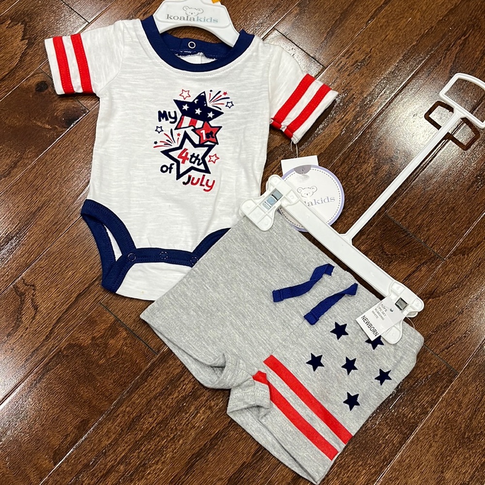 NWT My 1st 4th of July outfit size newborn